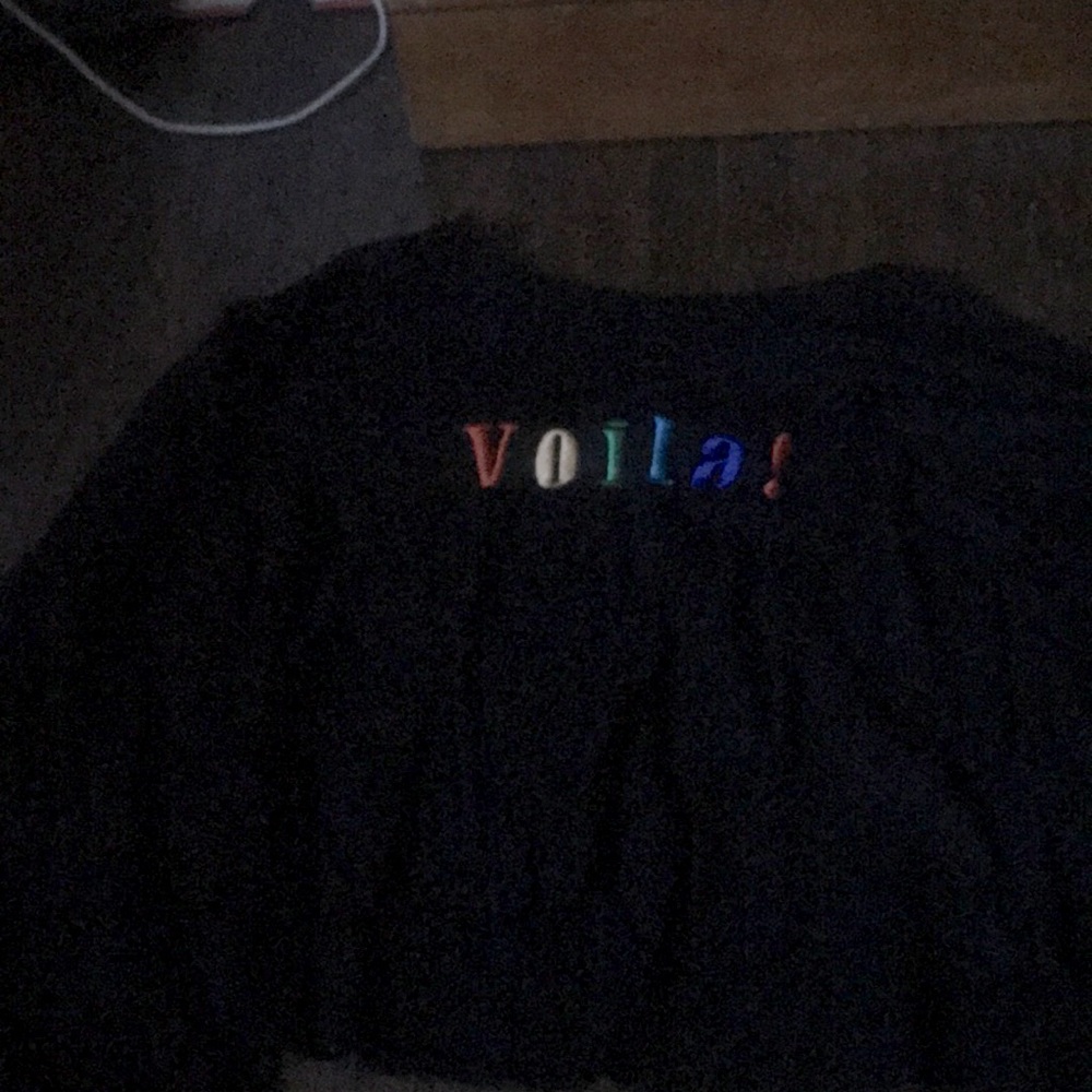 Black long sleeve shirt